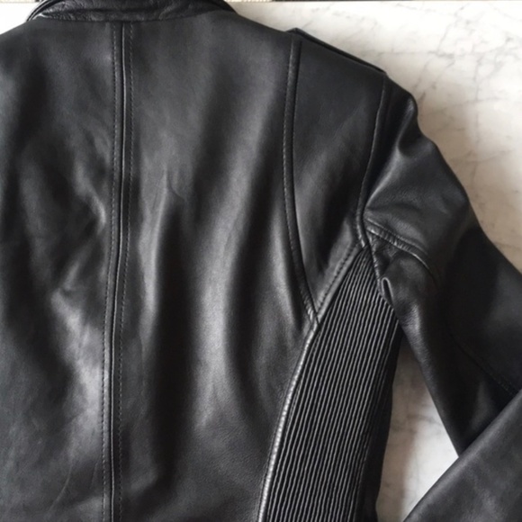 ZARA Authentic Leather Biker Jacket - Picture 5 of 6